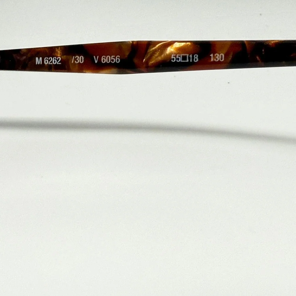 Silhouette M 6262 Gold Tortoise Cat Eye Eyeglass Frames Austria 55-18-130